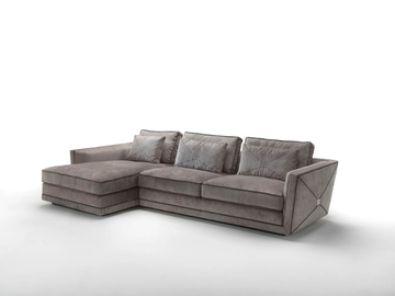 EXTRÒ - Sectional fabric sofa with chaise longue by Siwa Soft Style - view 3